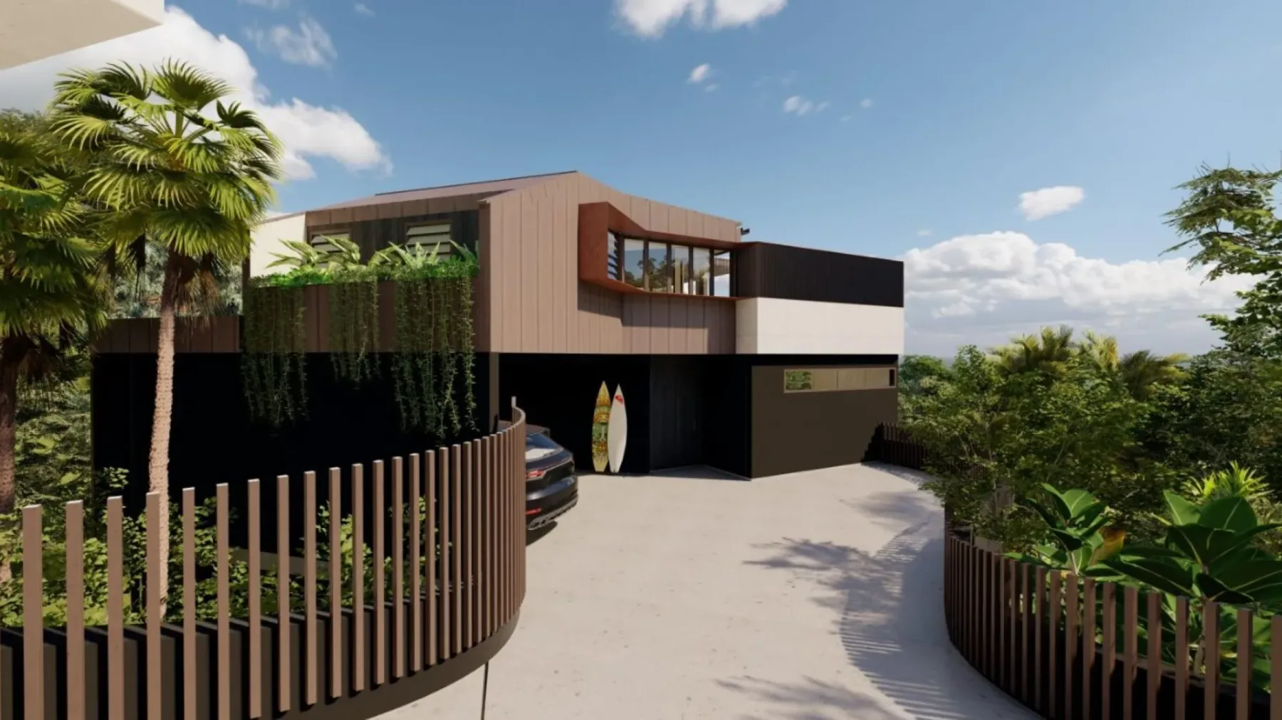 Moonrise – 4 BR designer home above Wategos Beach