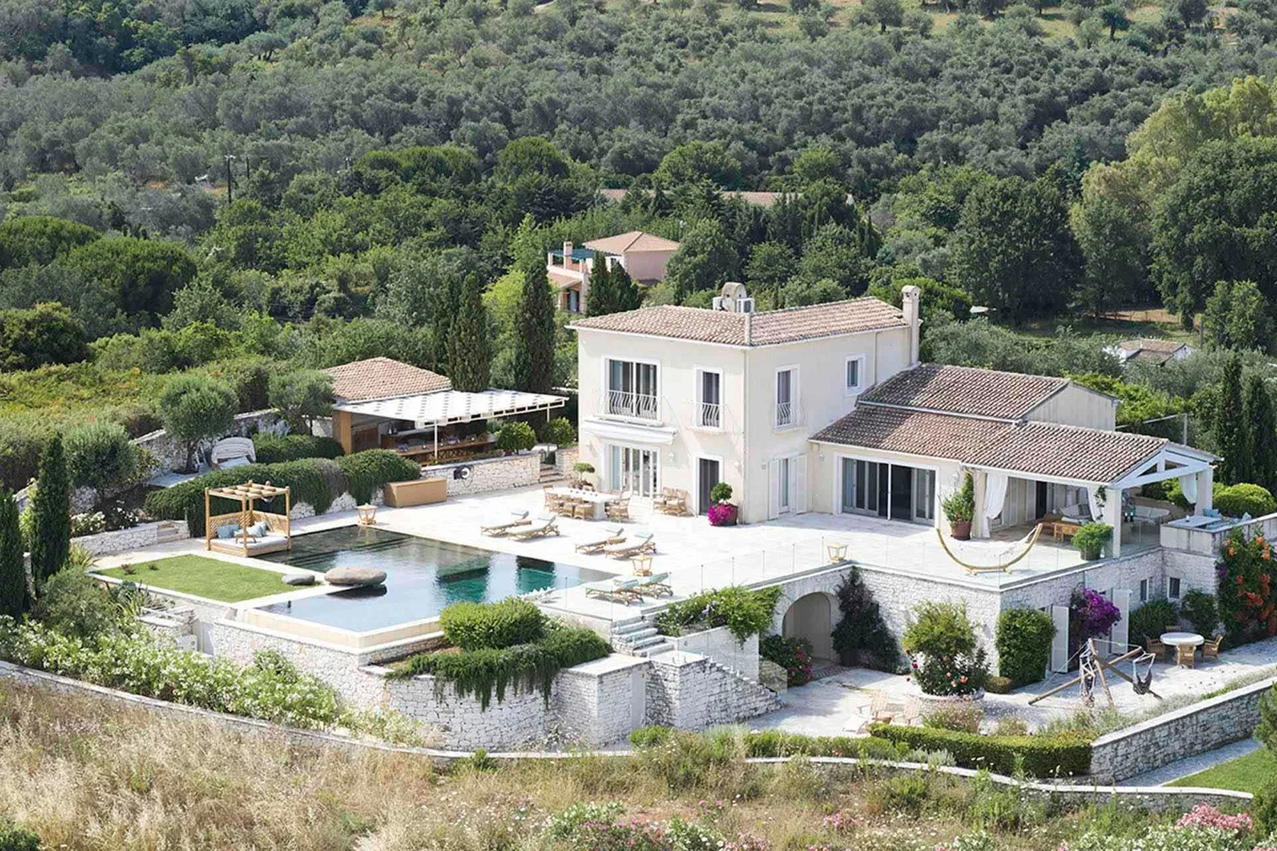 Wisteria villa in Corfu