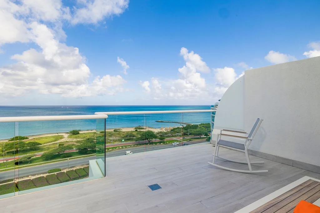 3BPH-BluePH2-2 - Aruba Family Friendly Oceanview PH with Hot Tub