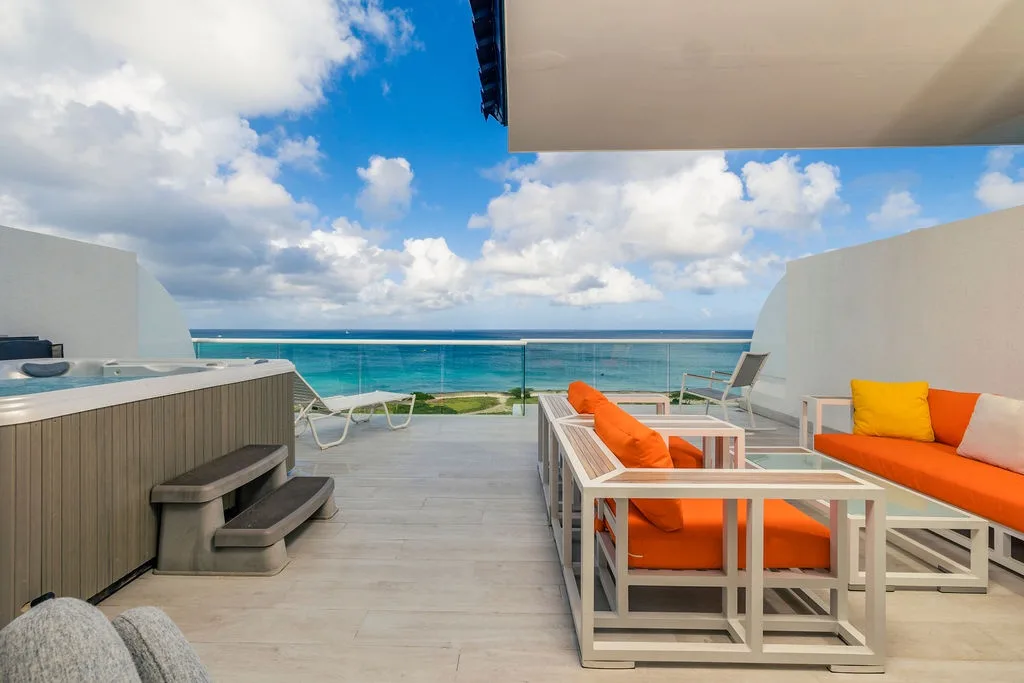 3BPH-BluePH2-2 - Aruba Family Friendly Oceanview PH with Hot Tub