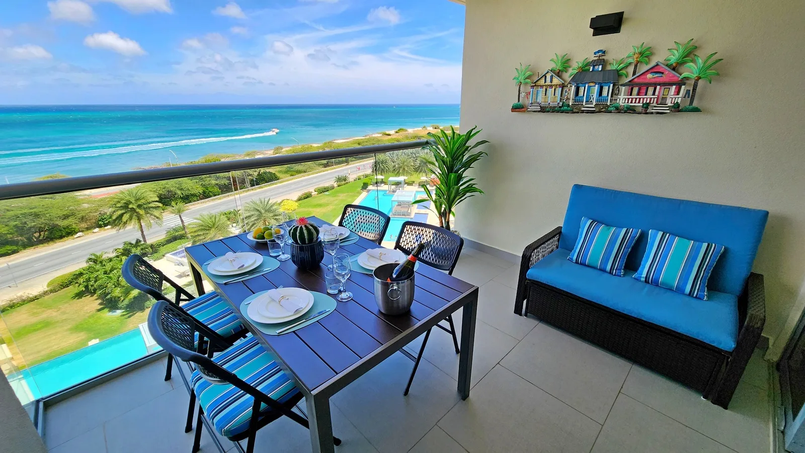 2BS-Azure623 - Author’s Beach Chic Ocean View Condo