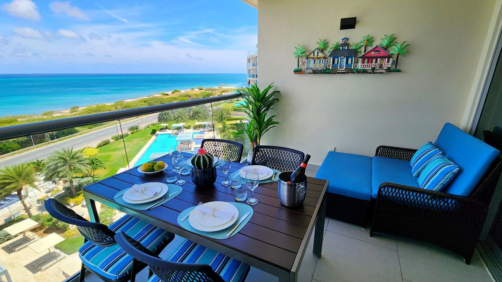2BS-Azure623 - Author’s Beach Chic Ocean View Condo