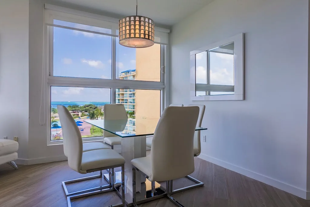 3BS-Blue331 - White Modern Getaway - Oceanfront Condo Blue-331
