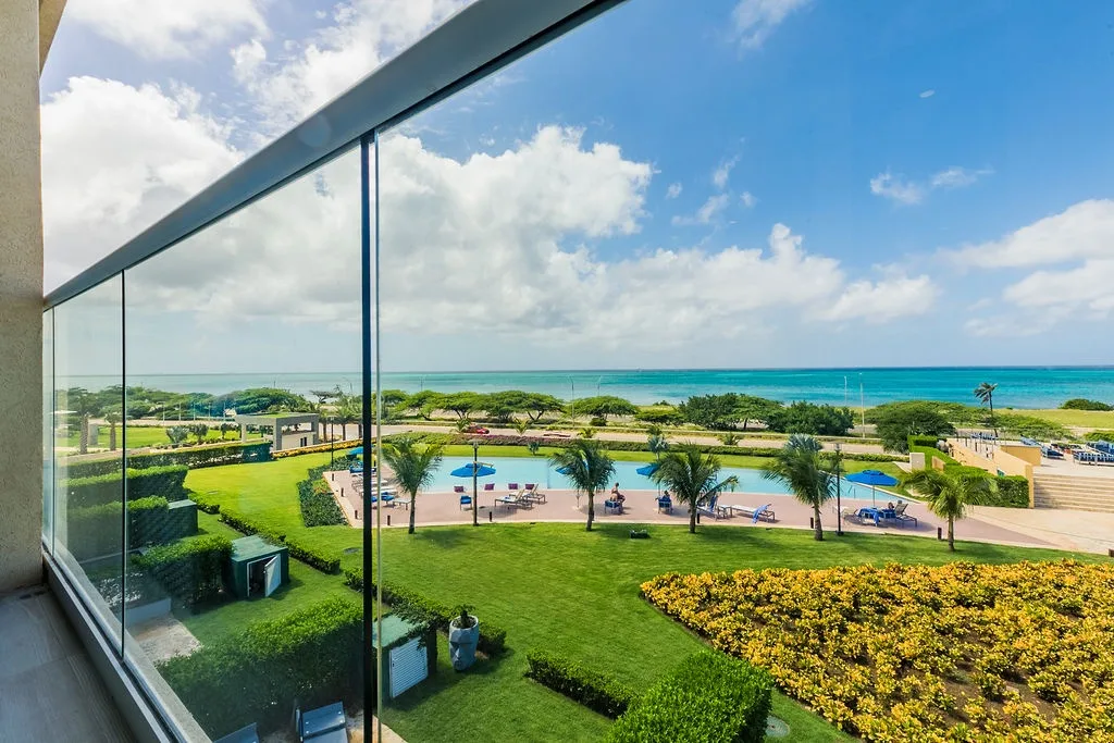 3BS-Blue331 - White Modern Getaway - Oceanfront Condo Blue-331