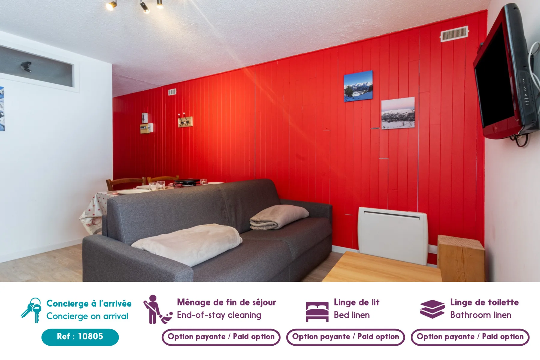 Apartment for 6, 280 m from the slopes