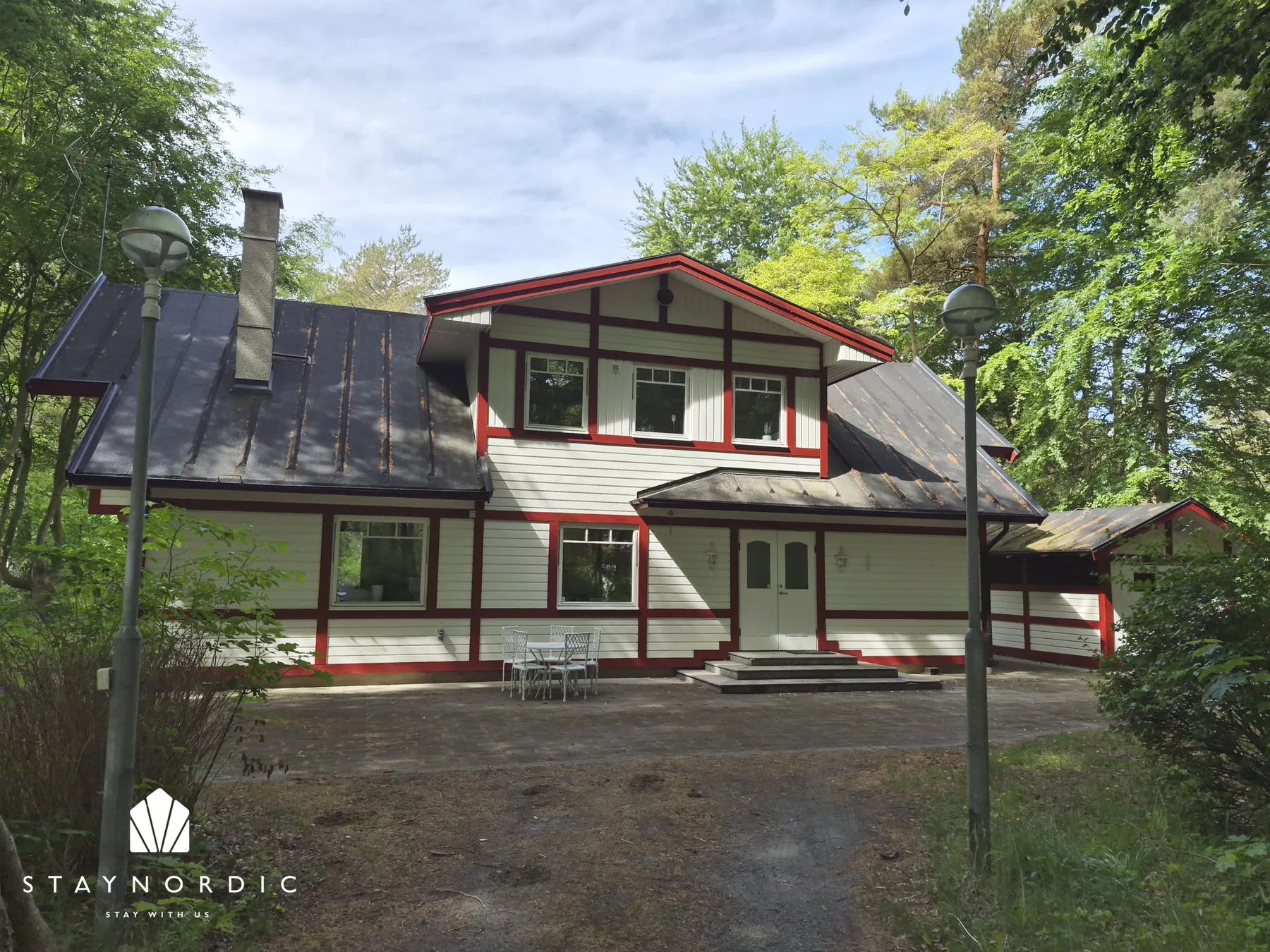 Exclusive holiday home in Sandskogen – 150 meters to sandy beach |SE01084