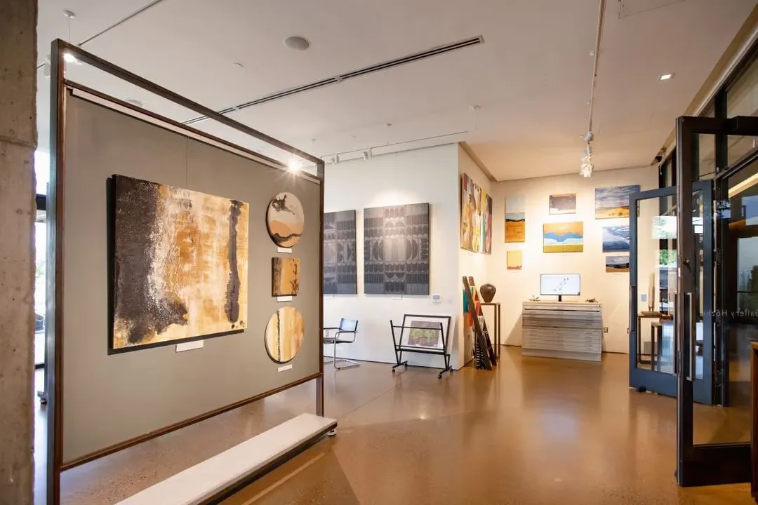 Representative hotel space: Art gallery with paintings and framed artwork displayed along the walls.