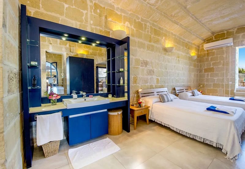 Bedroom at Dar il-Bahar holiday home in Gozo