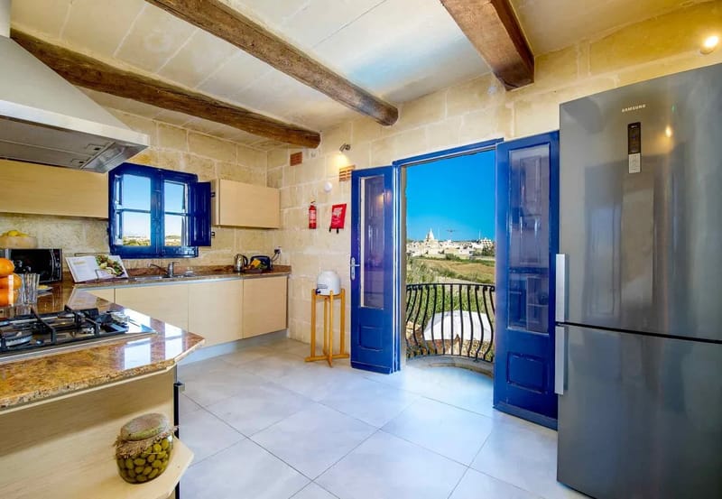 Kitchen of Dar il-Bahar holiday home in Gozo