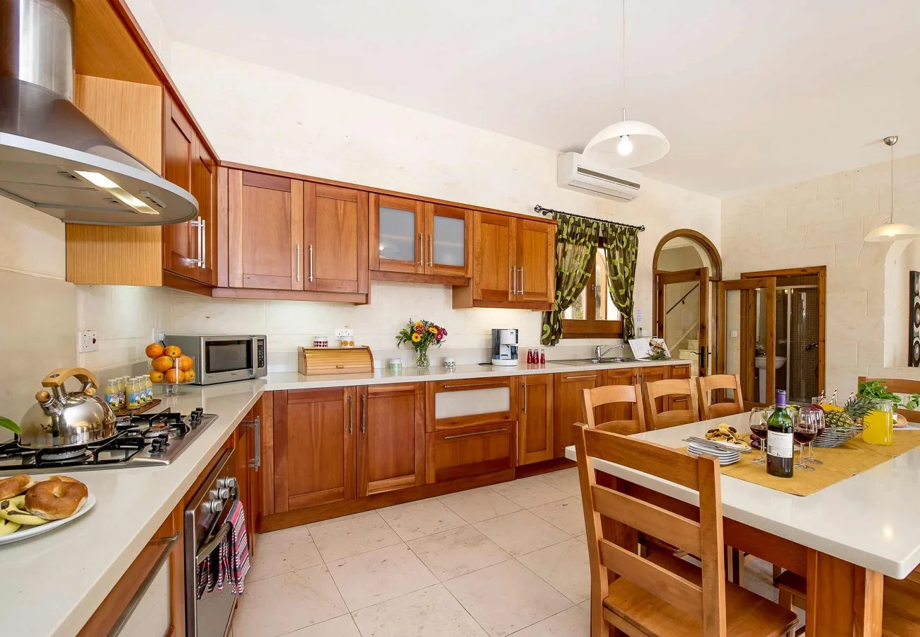 Kitchen of The Olives Gozo holiday villa