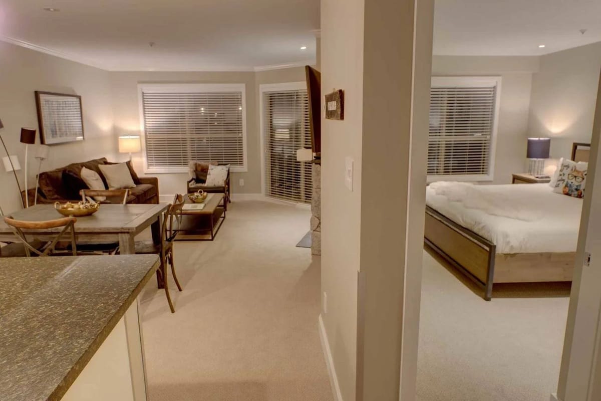 Main area and master bedroom