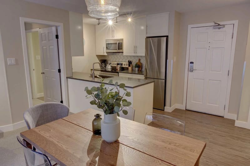 Zonas de comedor y cocina