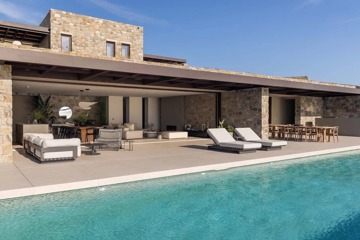 Mykonos luxury villa Eden Blue in Aleomandra - 0