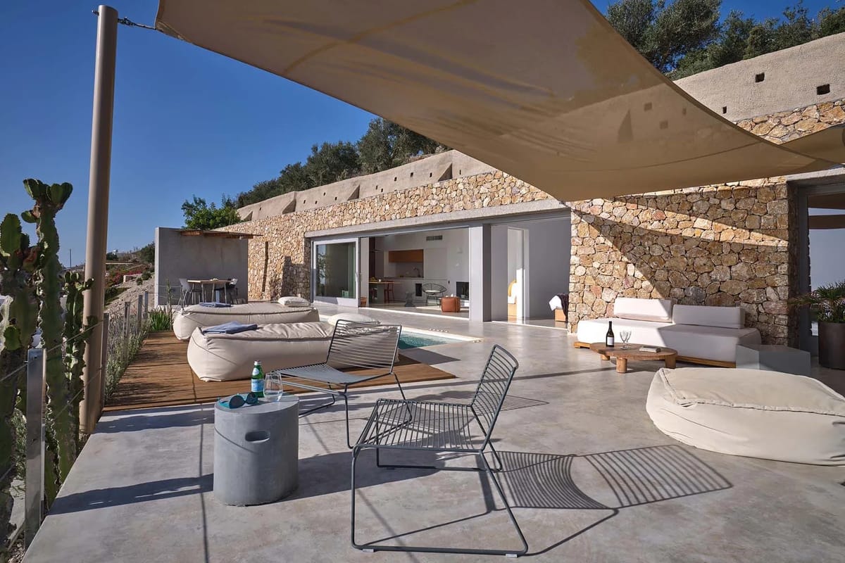 Santorini luxury villa Satin in Pyrgos Kallistis - 1