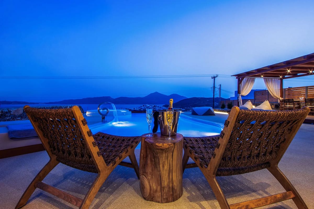 Milos luxury villa Berylis in Adamas - 2
