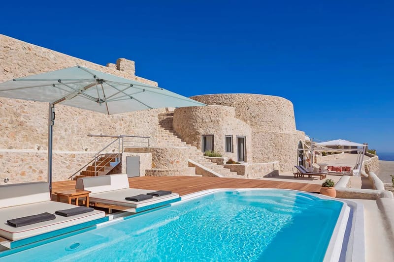 Santorini luxury villa Celadon in Pyrgos Kallistis - 3