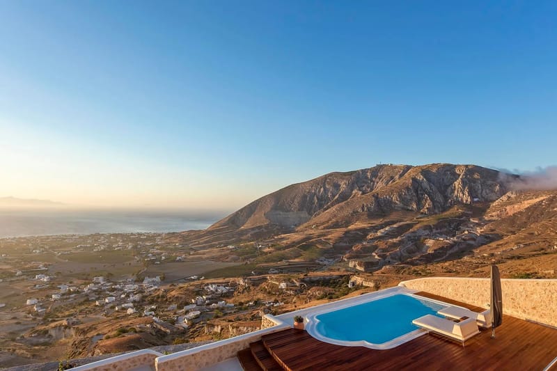 Santorini luxury villa Celadon in Pyrgos Kallistis - 0