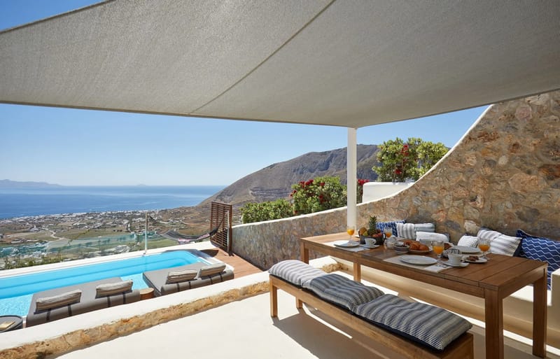 Santorini luxury villa Celadon in Pyrgos Kallistis - 2