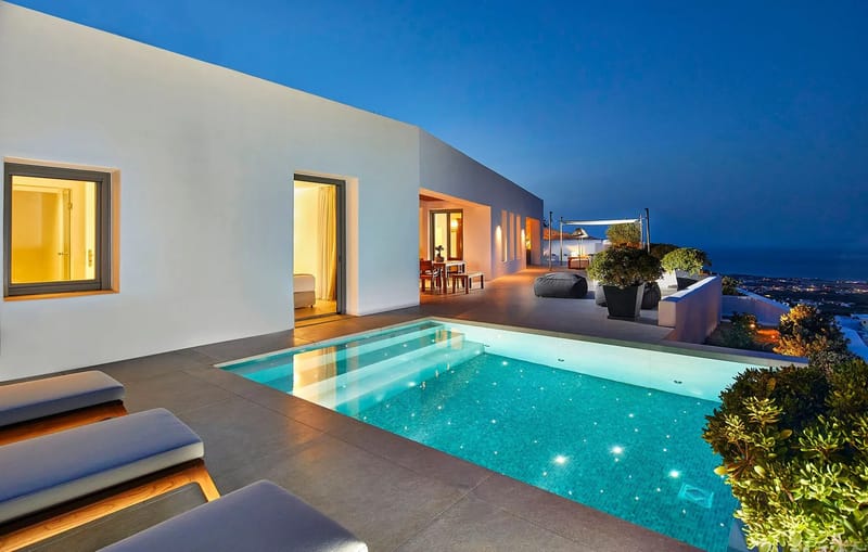 Santorini luxury villa Lagoon in Pyrgos Kalistis - 4