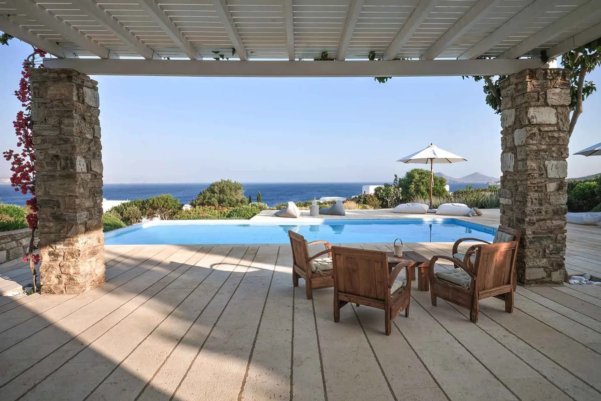 Paros luxury villa Mimosa in Ampelas - 0