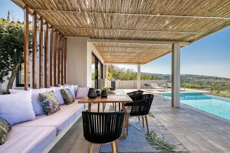 Lefkada luxury villa Saffron in Tsoukalades - 0