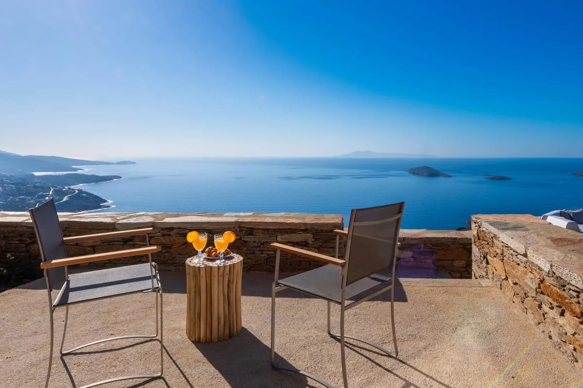 Villa Evadne en Gavrio, Andros