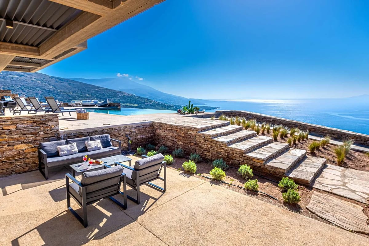 Villa Evadne en Gavrio, Andros