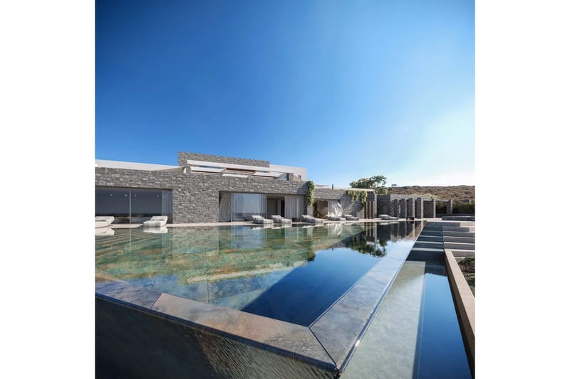Villa de lujo Bluestone en Kalo Livadi, Mykonos - 0
