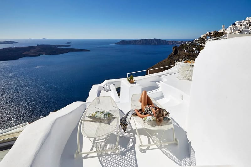 Santorini luxury villa Palma in Imerovigli - 2