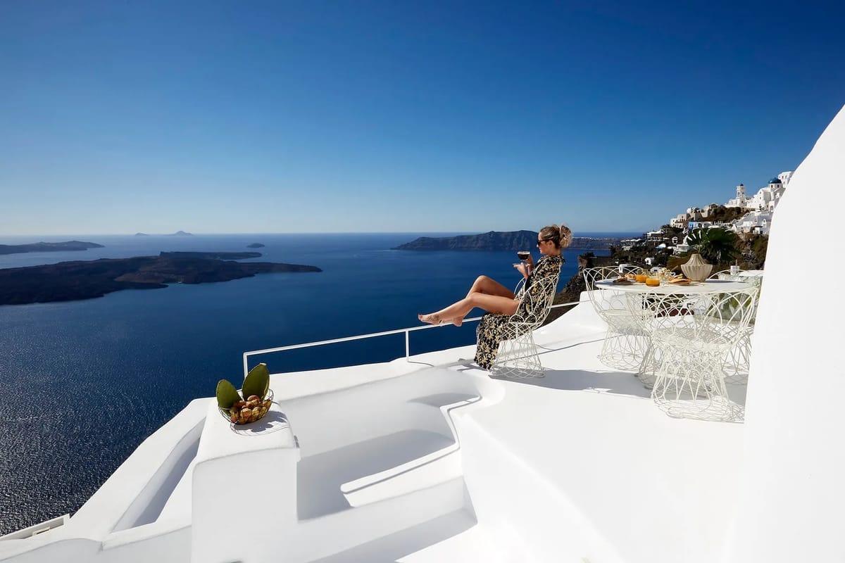 Santorini luxury villa Palma in Imerovigli - 0