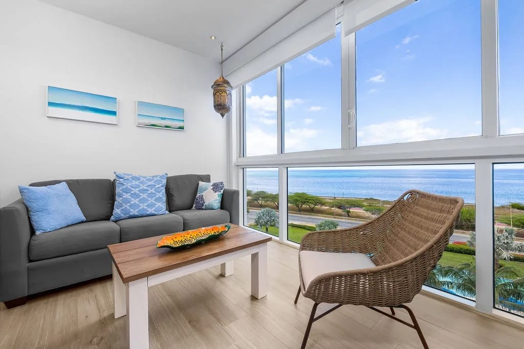 2BS-Blue532 - Luxurious Oceanfront 2-Bedroom Condo in Aruba