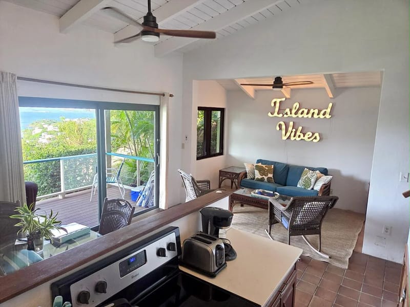 Open living area with view