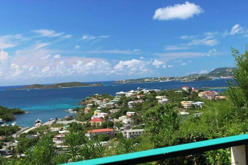 Private deck with views