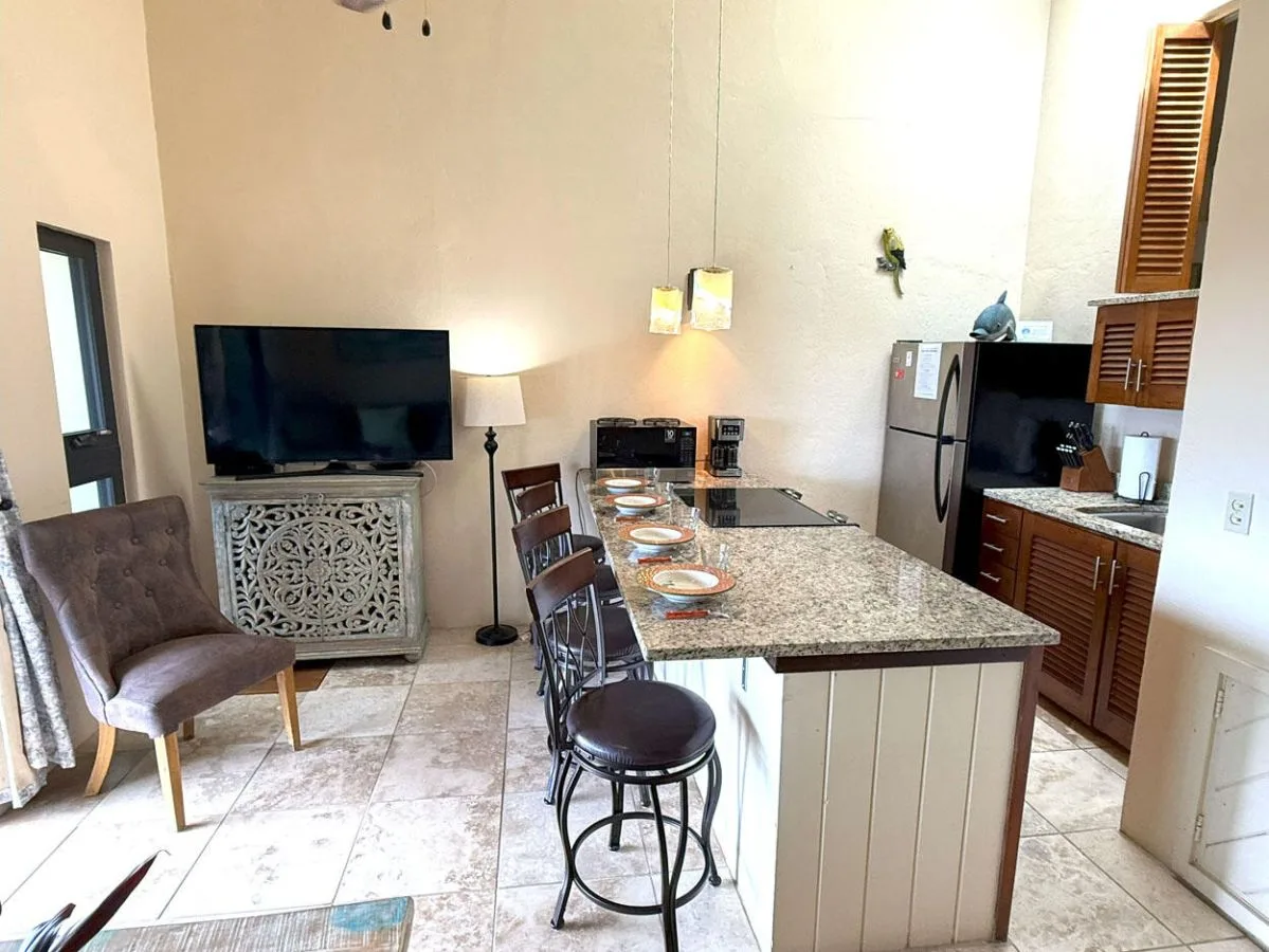 Cocina y zona de barra
