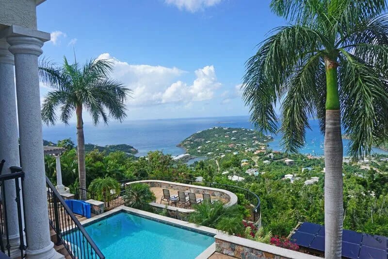 La Bella Vita pool and Caribbean view