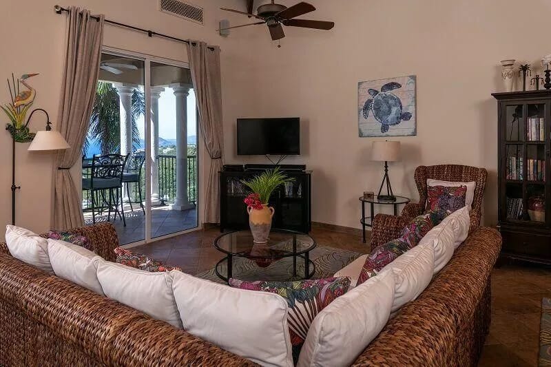 Living room and deck