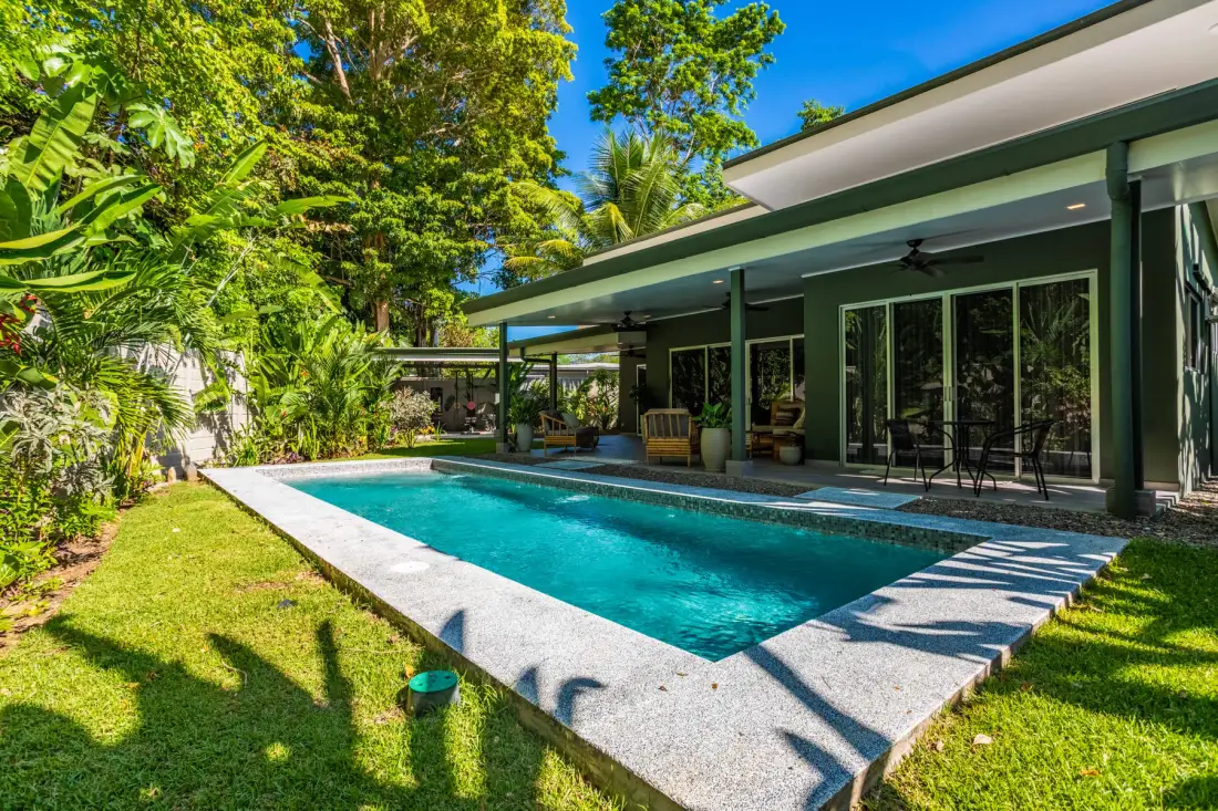 Pool in the tropical garden