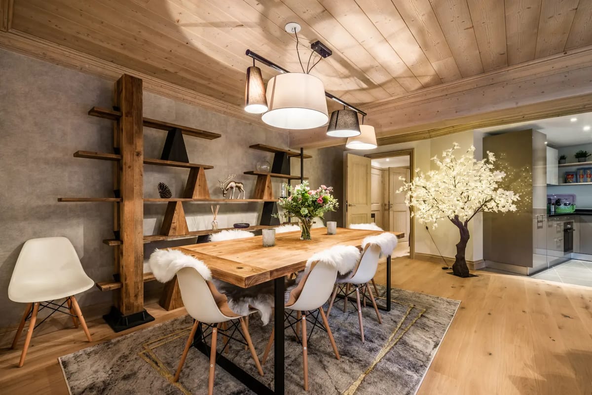 Open-plan dining room