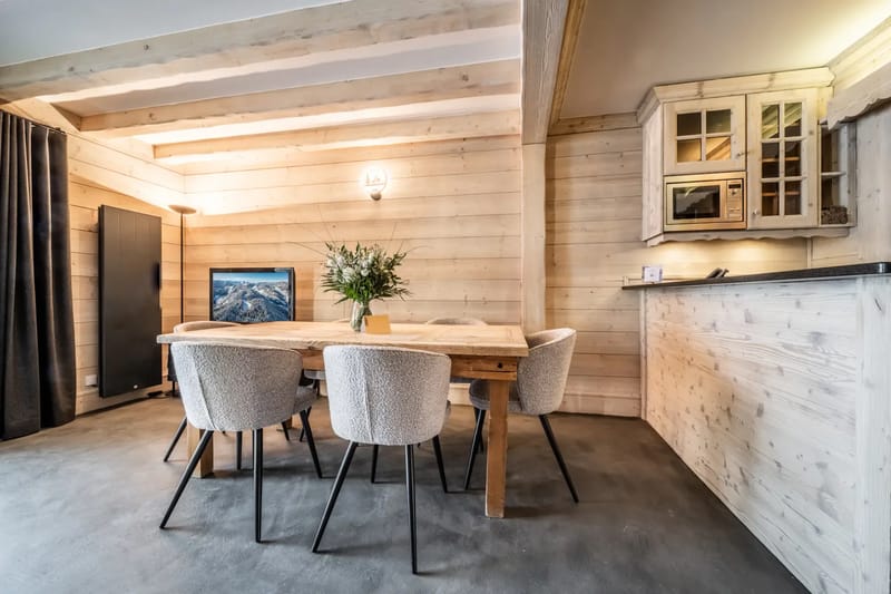 Open-plan dining room