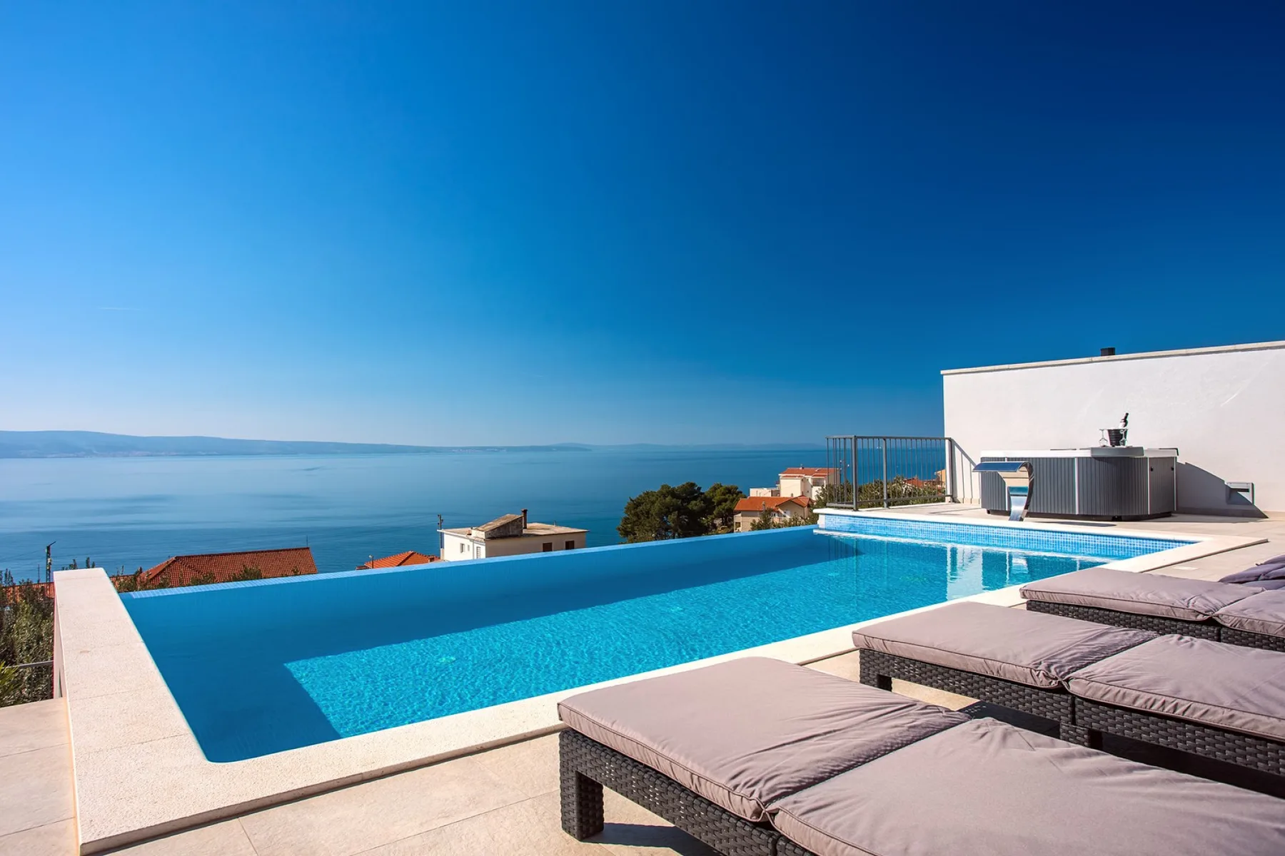 Sea and island views from the property