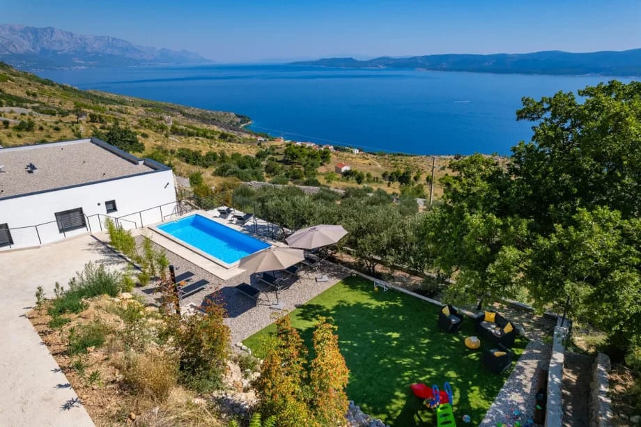 Private heated swimming pool and sun deck