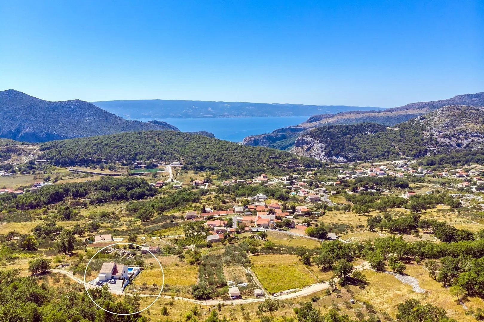 Views toward Gata village and the sea