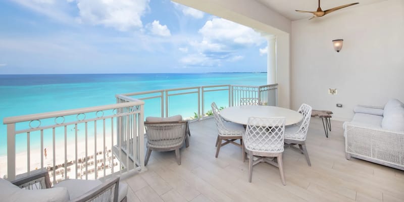 Oceanfront balcony