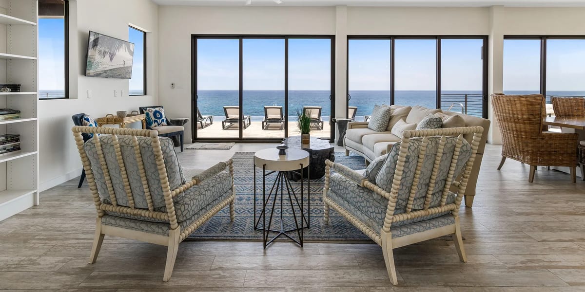 Great room and entry view