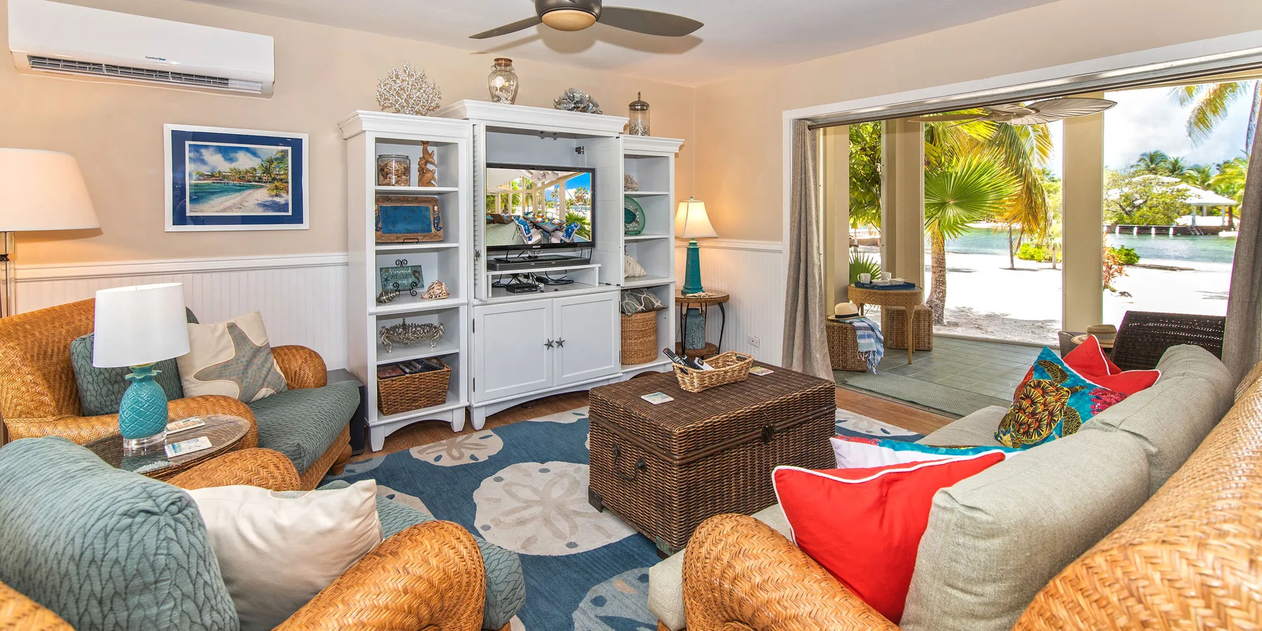 Living room and television