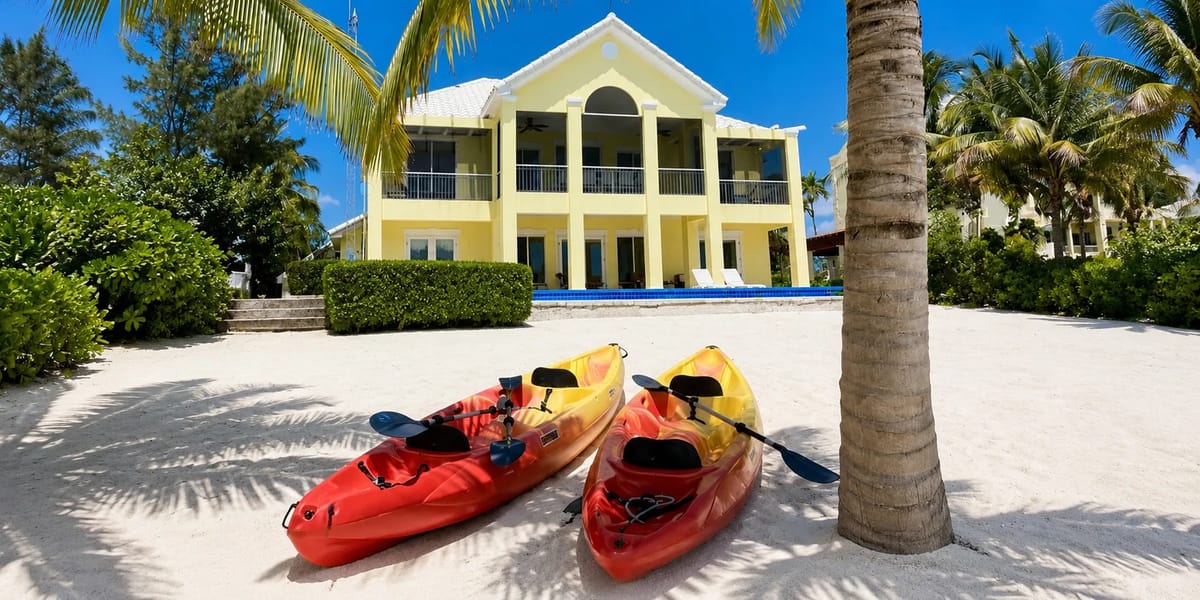 Casa vista desde la playa