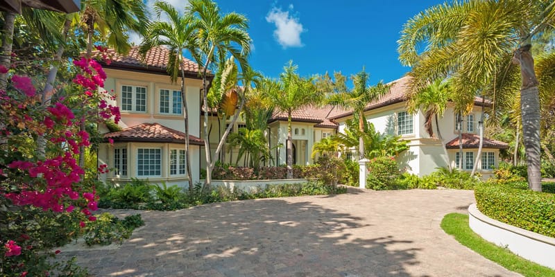 Gated front entrance