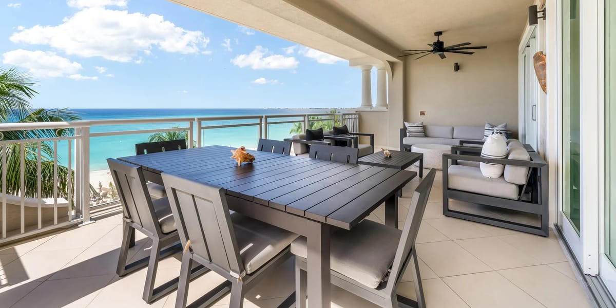 Oceanfront balcony