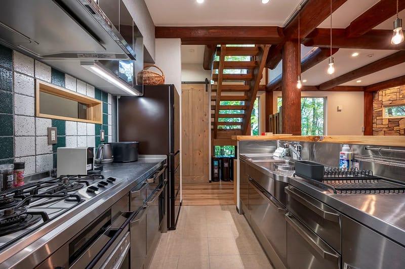 Kitchen and dining area