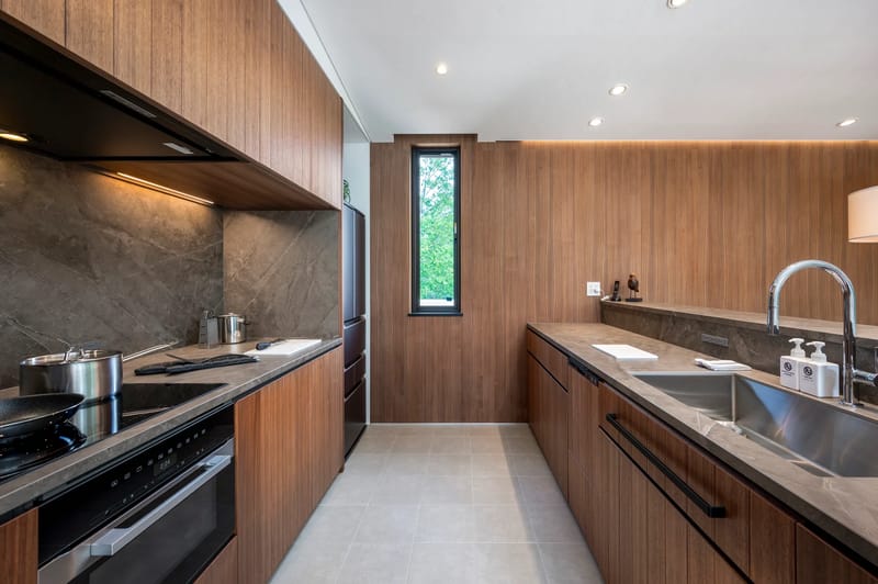 Kitchen and dining area